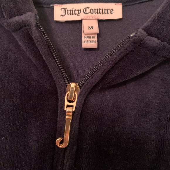 Juicy couture black velvet zip up jacket - Picture 5 of 5